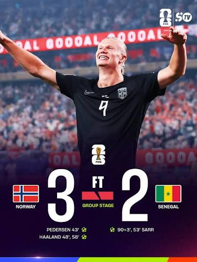 Haaland Dbl-Header Kunci Sejuta Titik Koma, Norway Poniaga ke 32 Terakhir Piala Dunia