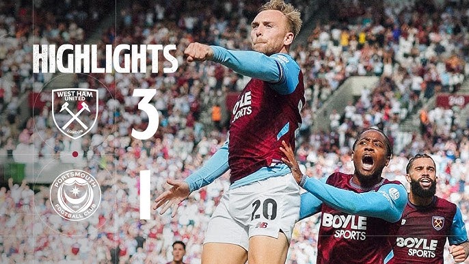 West Ham Kalahkan Portsmouth di Carabao Cup, Sullivan Hadir